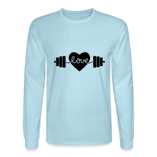 Power Lifting Love - Men's Long Sleeve T-Shirt