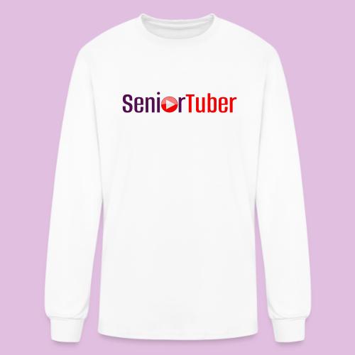 Senior Tuber Signature Logo - Men's Long Sleeve T-Shirt