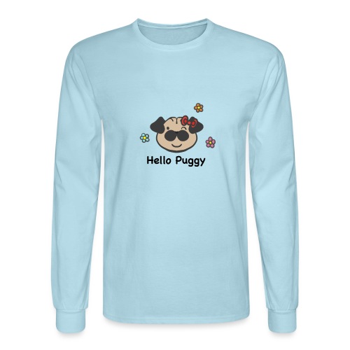 hello Puggy - Men's Long Sleeve T-Shirt