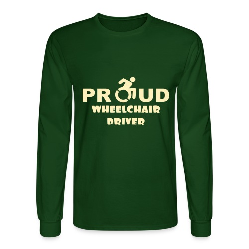 Proud wheelchair driver - Men's Long Sleeve T-Shirt