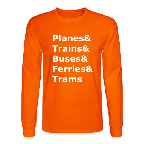 & Transportation - Light Lettering - Men's Long Sleeve T-Shirt