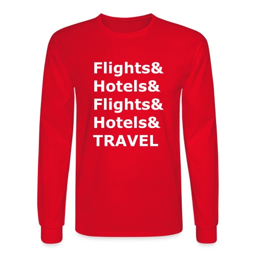 & Travel - Light Lettering - Men's Long Sleeve T-Shirt