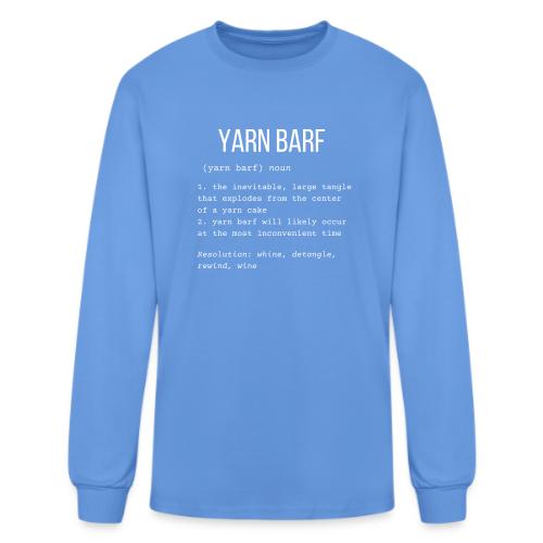 Yarn Barf (Wine)| Definition Collection - Men's Long Sleeve T-Shirt