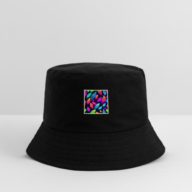 Neon Leaves in Vibrant Glow Art