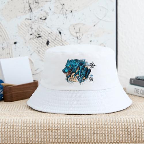Blue Wolf Graffiti Street Art - Kid's Bucket Hat