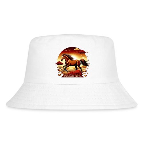 Year of the Horse Sunrise T Shirt, Lunar New Year - Kid's Bucket Hat