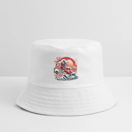 Majestic Koi Fish Ukiyo-e Japanese Design - Kid's Bucket Hat