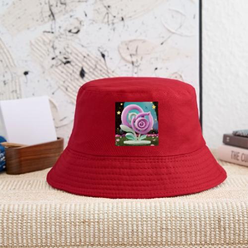 Lila Bloom | Double Floral Eco-Inspired Art - Kid's Bucket Hat