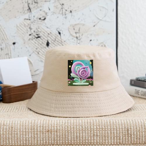 Lila Bloom | Double Floral Eco-Inspired Art - Kid's Bucket Hat