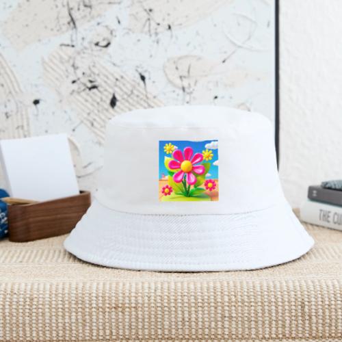Pink Floral Peace | Sky & Nature Design - Kid's Bucket Hat