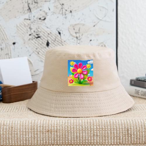 Pink Floral Peace | Sky & Nature Design - Kid's Bucket Hat
