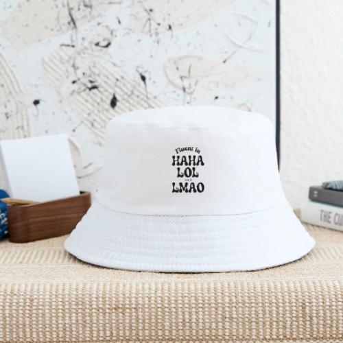 Fluent in HAHA LOL LMAO Funny Humor-Bilingual Joke - Kid's Bucket Hat