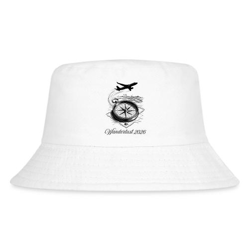 Wanderlust 2026 T-Shirt | Minimalist Travel Plane - Kid's Bucket Hat