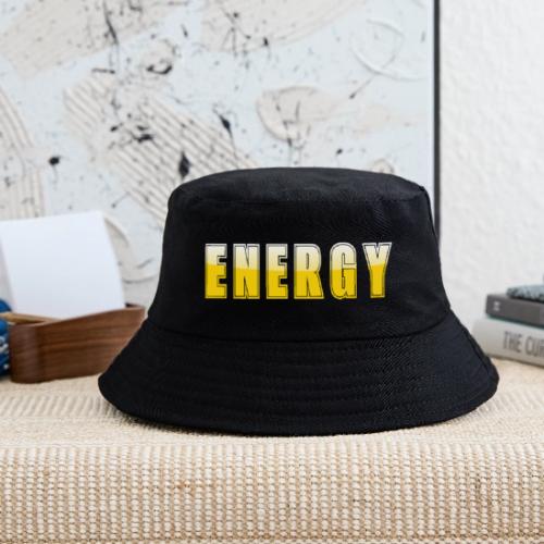 ENERGY Electric Yellow Power Word Design - Kid's Bucket Hat