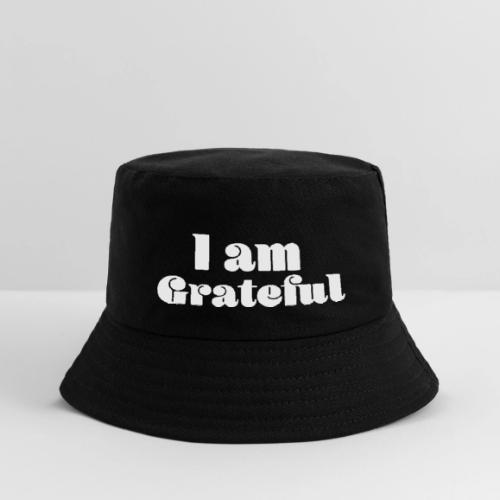 I Am Grateful Affirmation Quote Merch - Kid's Bucket Hat
