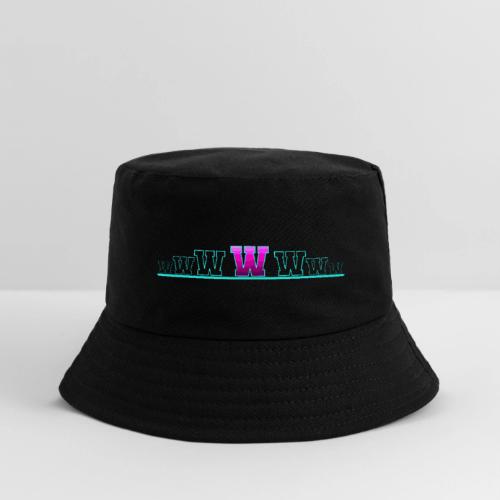Letter W – Capital Varsity Alphabet Monogram - Kid's Bucket Hat