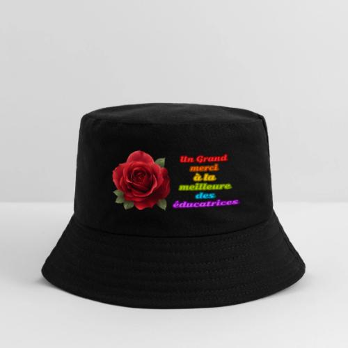 Thank You Educator: Pink and Rainbow Message - Kid's Bucket Hat