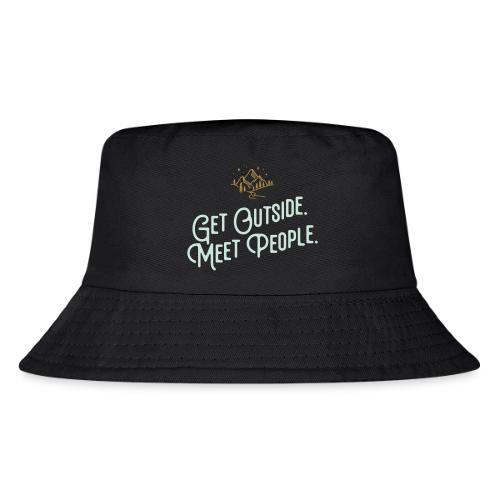 Get Out. Meet People. Reversed - Kid's Bucket Hat