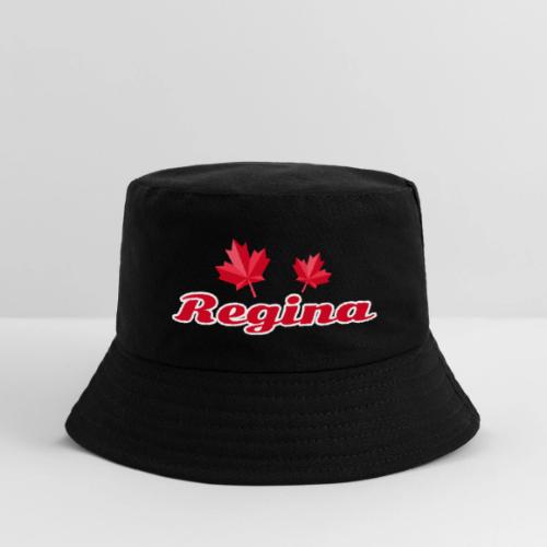 Regina with two red maple leaves - Kid's Bucket Hat