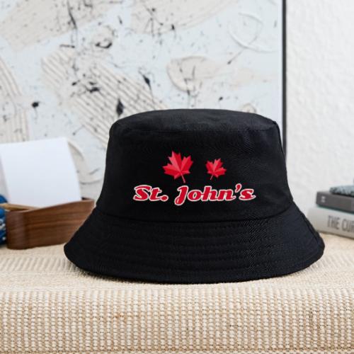 St. John's with two red maple leaves - Kid's Bucket Hat