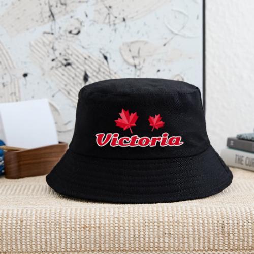 Victoria with two red maple leaves - Kid's Bucket Hat