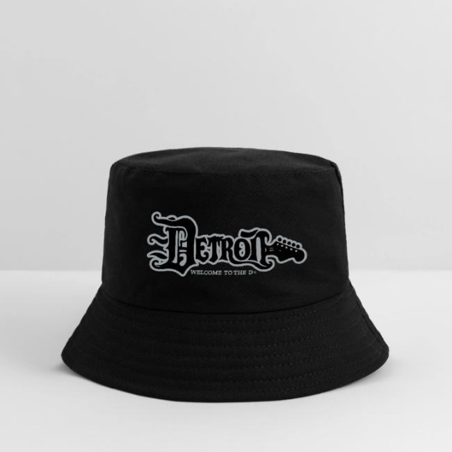 DETROIT GUITAR WTTD BLK SLR REG FONT