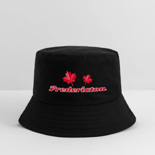 Fredericton with two red maple leaves - Kid's Bucket Hat