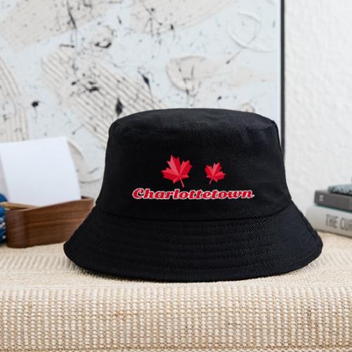 Charlottetown with two red maple leaves - Kid's Bucket Hat