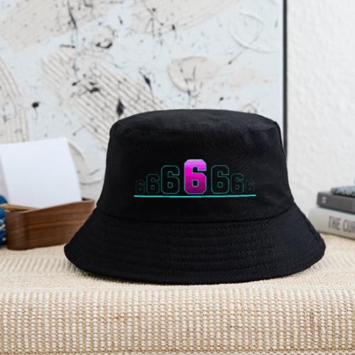 Number 6 in Magenta: Varsity Font - Kid's Bucket Hat