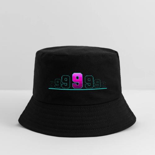 Number 9 in Magenta: Varsity Font - Kid's Bucket Hat