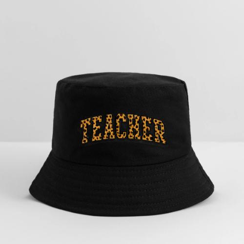 Leopard Print Teacher Typography - Kid's Bucket Hat