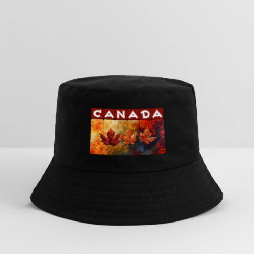 Painted Canada Leaves - Kid's Bucket Hat