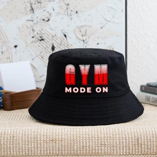 Gym Mode On Fitness Typography Design - Kid's Bucket Hat