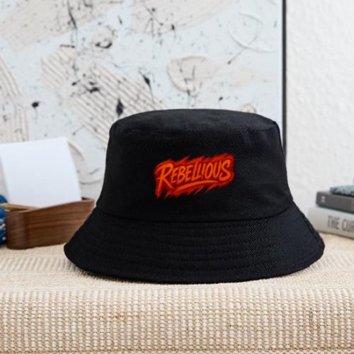 Rebellious Graffiti Neon Orange Streetwear T-Shirt - Kid's Bucket Hat