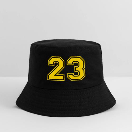 Number 23 in a classic athletic collegiate font - Kid's Bucket Hat