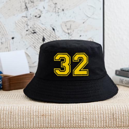 Number 32 in a classic athletic collegiate font - Kid's Bucket Hat