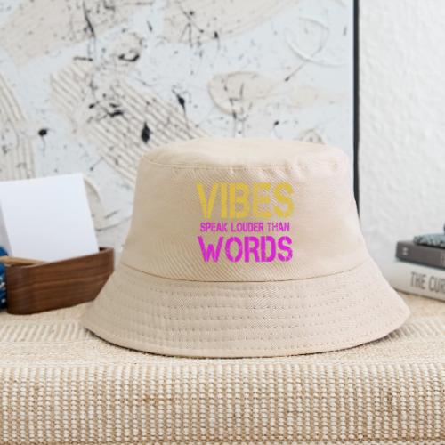 Vibes Speak Louder Than Words Design - Kid's Bucket Hat