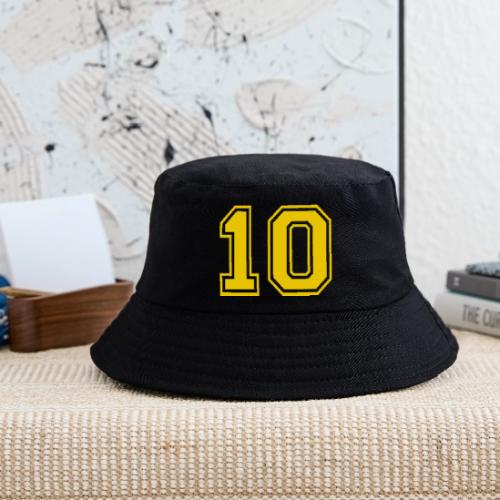 Number 10 in a classic athletic collegiate font - Kid's Bucket Hat