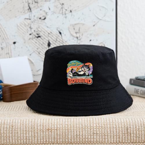 Sassy Cat Pride Pizza Retro Comic - Kid's Bucket Hat
