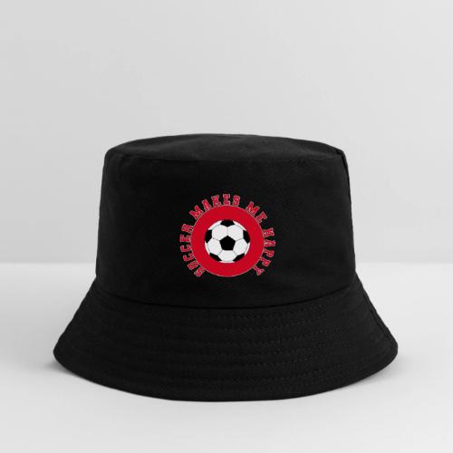 Soccer Makes Me Happy – Football Joy Graphic - Kid's Bucket Hat