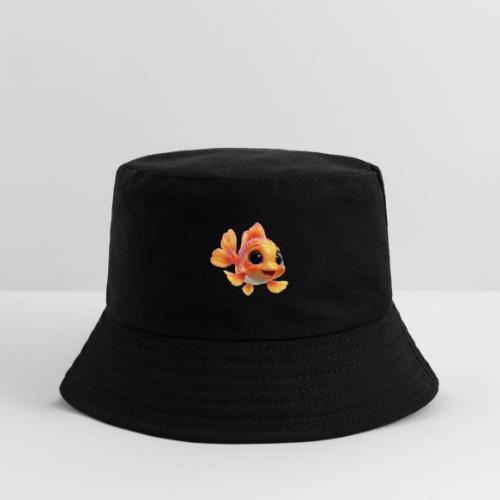 Cheerful 3D Orange Baby Fish - Kid's Bucket Hat