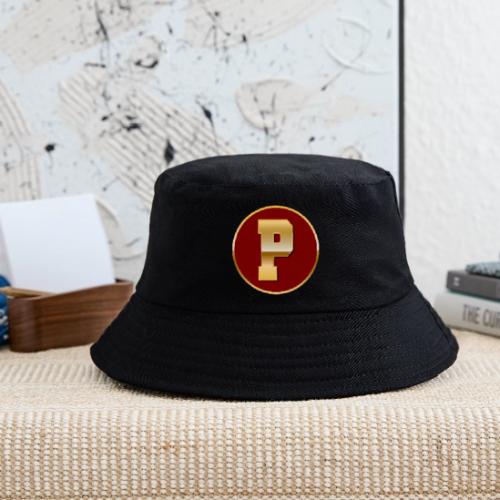 Letter P – Capital Varsity Alphabet Monogram - Kid's Bucket Hat