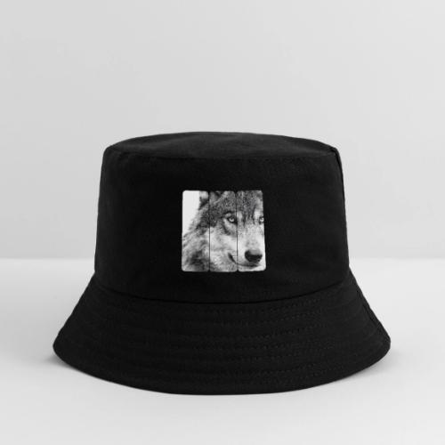 Wolf Face Triptych: Silent Alpha - Kid's Bucket Hat