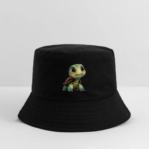 Adorable Cartoon Baby Turtle with Big Eyes - Kid's Bucket Hat