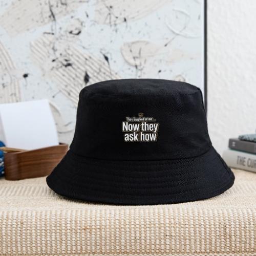 They Laughed at Me Now They Ask How | Motivational - Kid's Bucket Hat