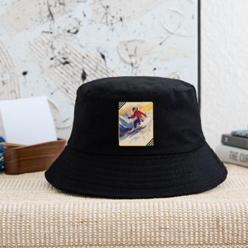 Skiing Through Snow Dreams - Kid's Bucket Hat