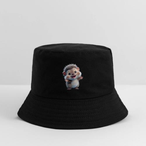 Playful Cartoon Hedgehog with Joyful Pose - Kid's Bucket Hat
