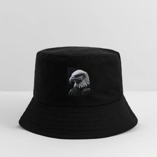 Black White Bald Eagle Design - Kid's Bucket Hat