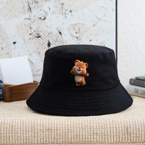 Joyful Baby Bear with Arms Up - Kid's Bucket Hat