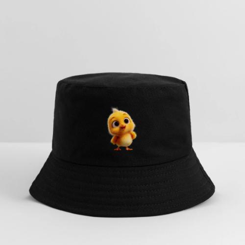 Cute Cartoon Yellow Chick with Big Sparkling Eyes - Kid's Bucket Hat